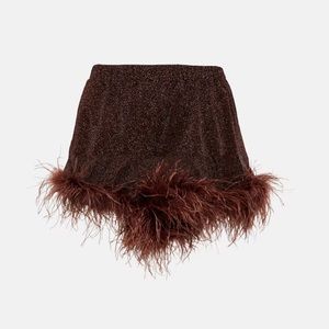 OSÉREE
Lumière Plumage high-rise shorts